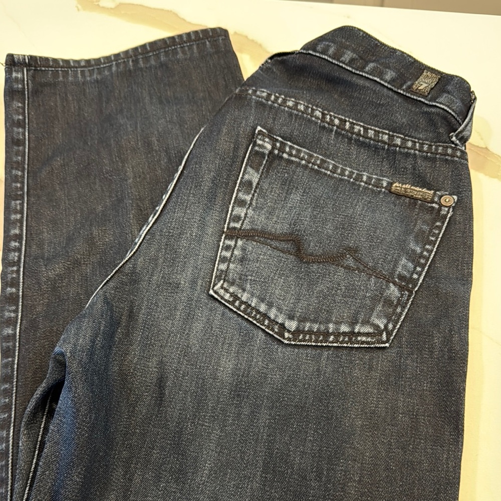 7 For All Mankind Blue Straight Jeans Classic Style men’s 29